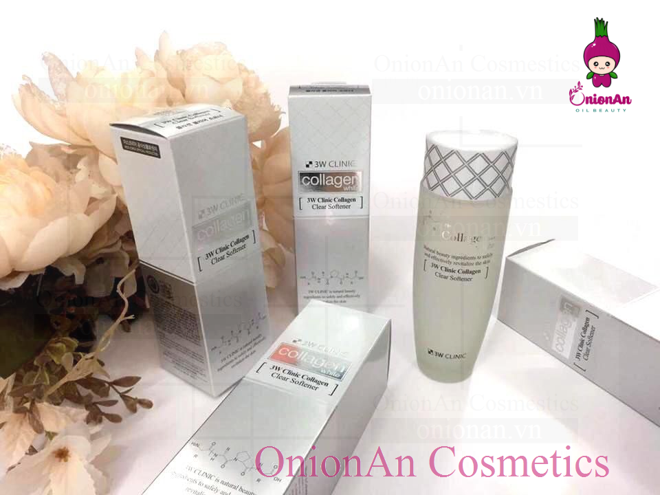 Nước Hoa Hồng 3W Clinic Collagen White Clear Softener